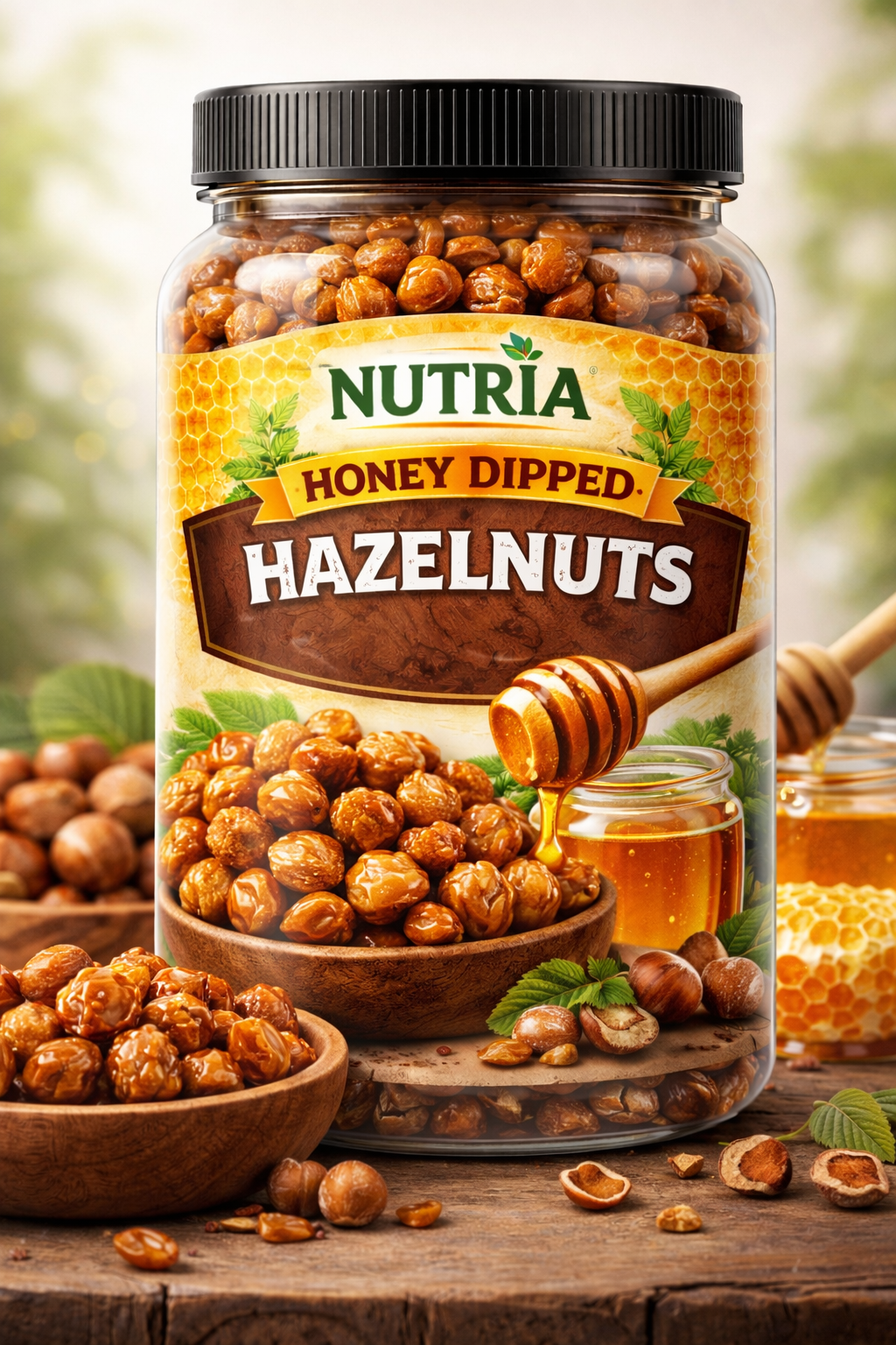 Honey Dipped Hazelnuts