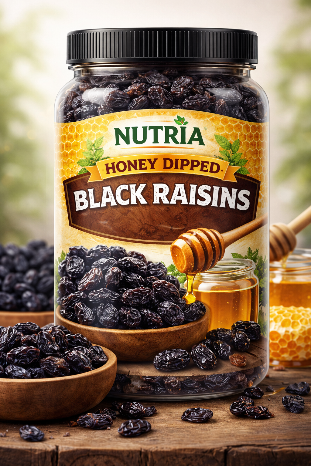 Honey Dipped Black Raisins