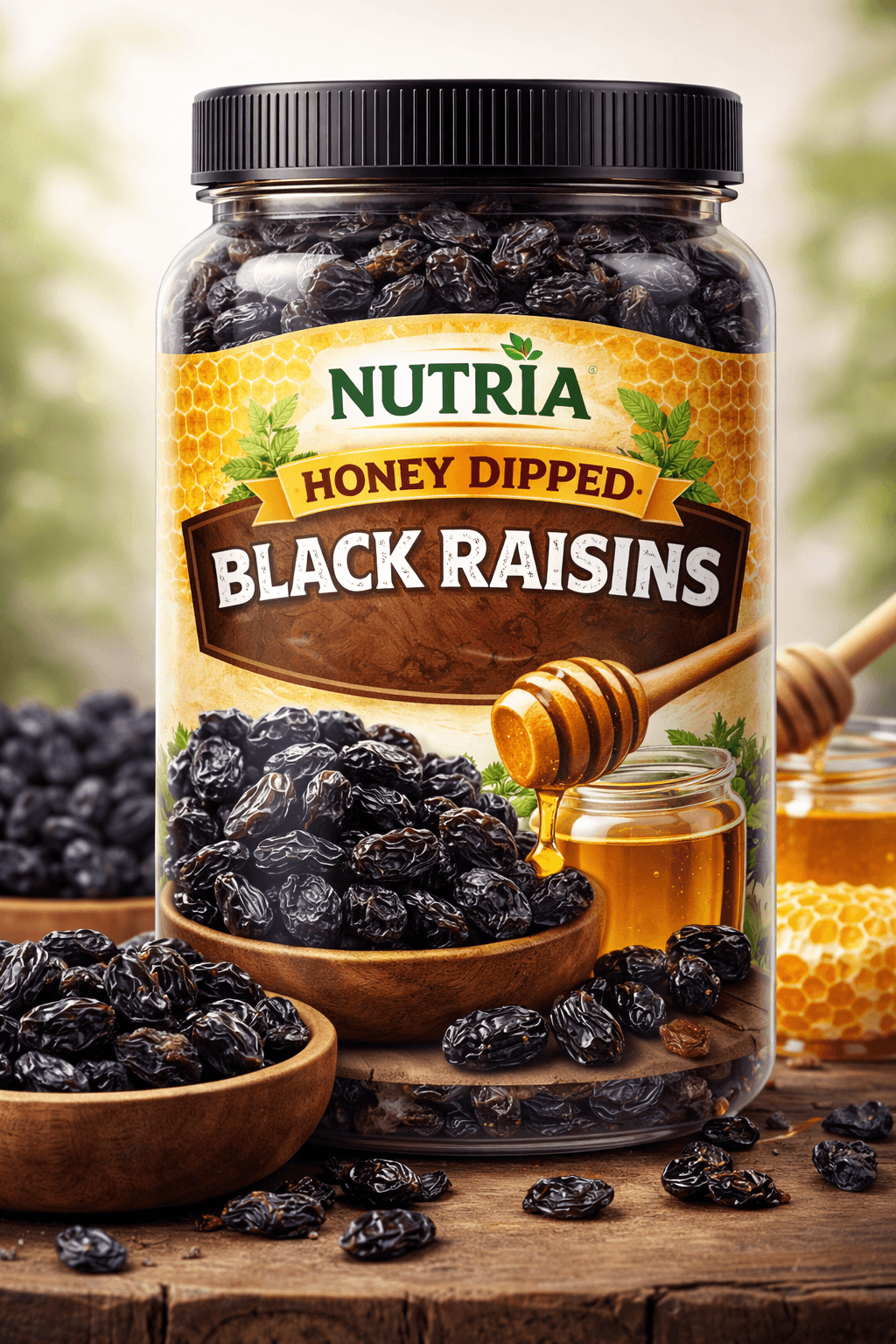 Honey Dipped Black Raisins